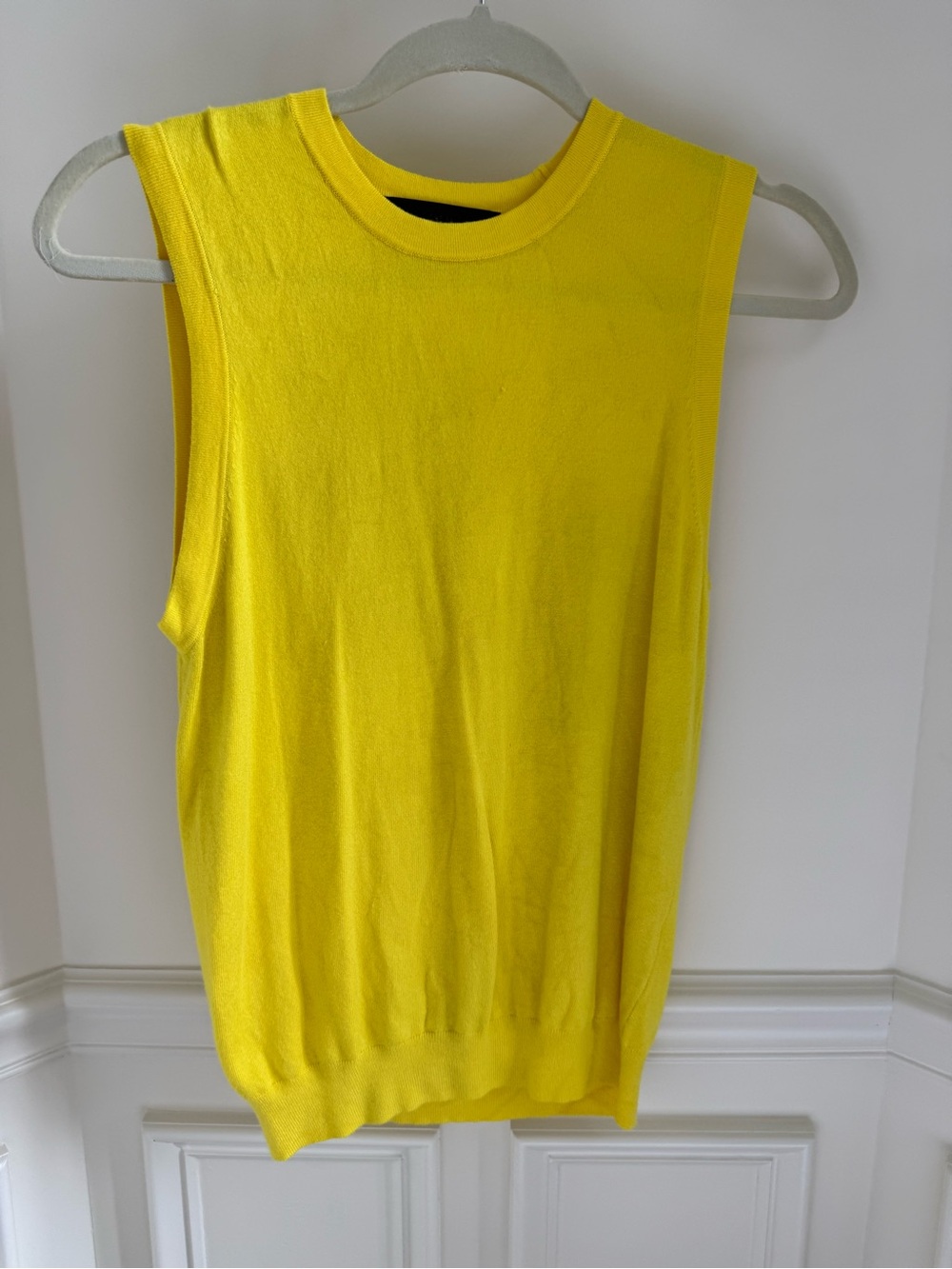 Zara Bright Yellow Knit Tank